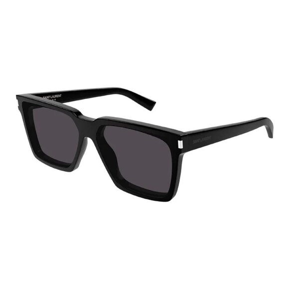 NEW SAINT LAURENT SQUARE SUNGLASSES BLACK WOMEN EYEWEAR